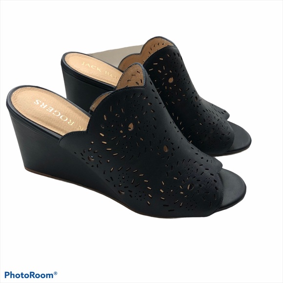 Jack Rodgers Ronnie Wedge Cork Slide Sandals 10 - Picture 6 of 12